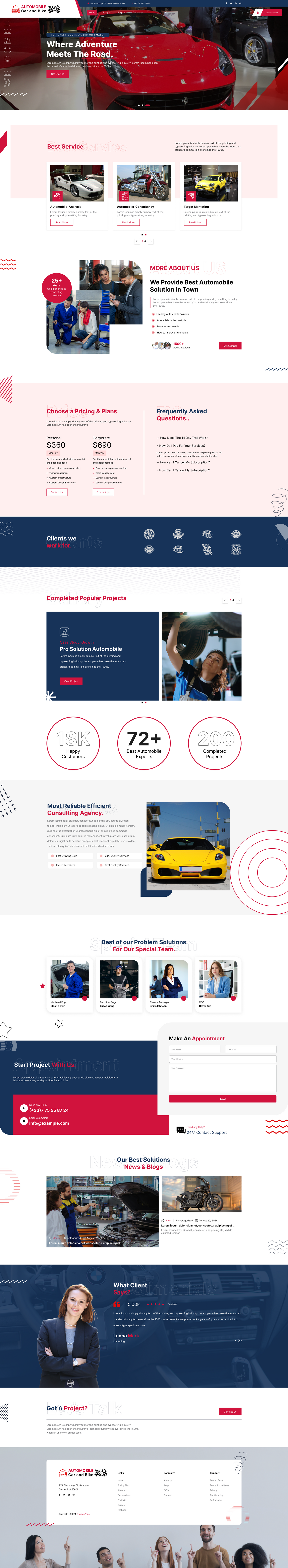 Automotive Website Template | For Repair Shops & Dealers
