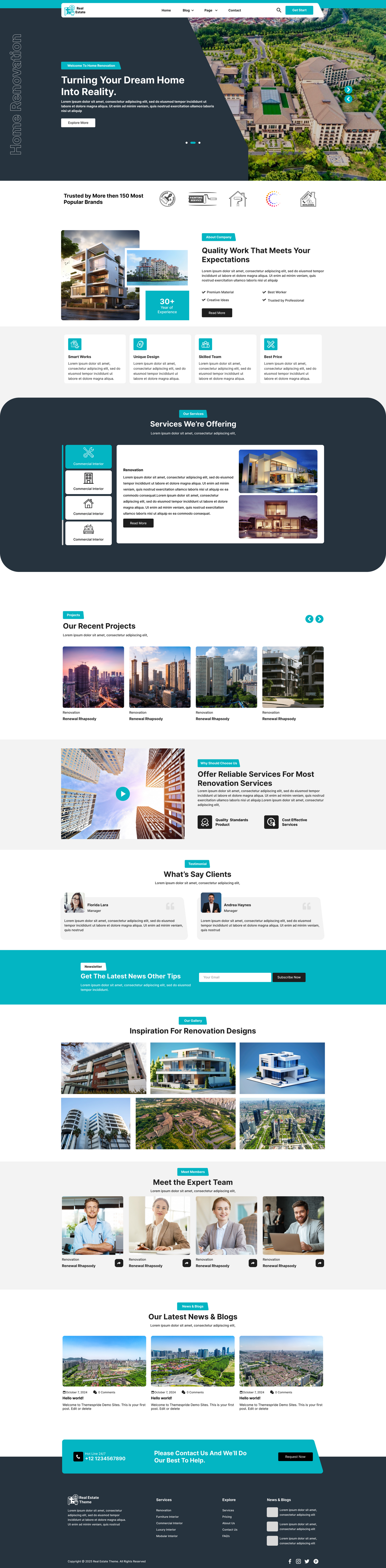 Estate Manager Website Template | For Agents And Brokers