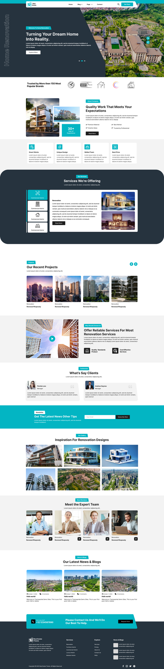 Estate Manager Website Template | For Agents And Brokers