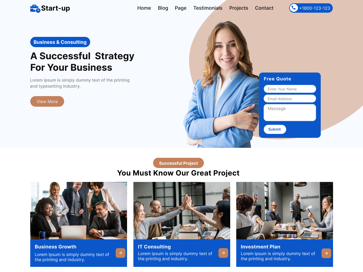 Business Startup Expert Theme