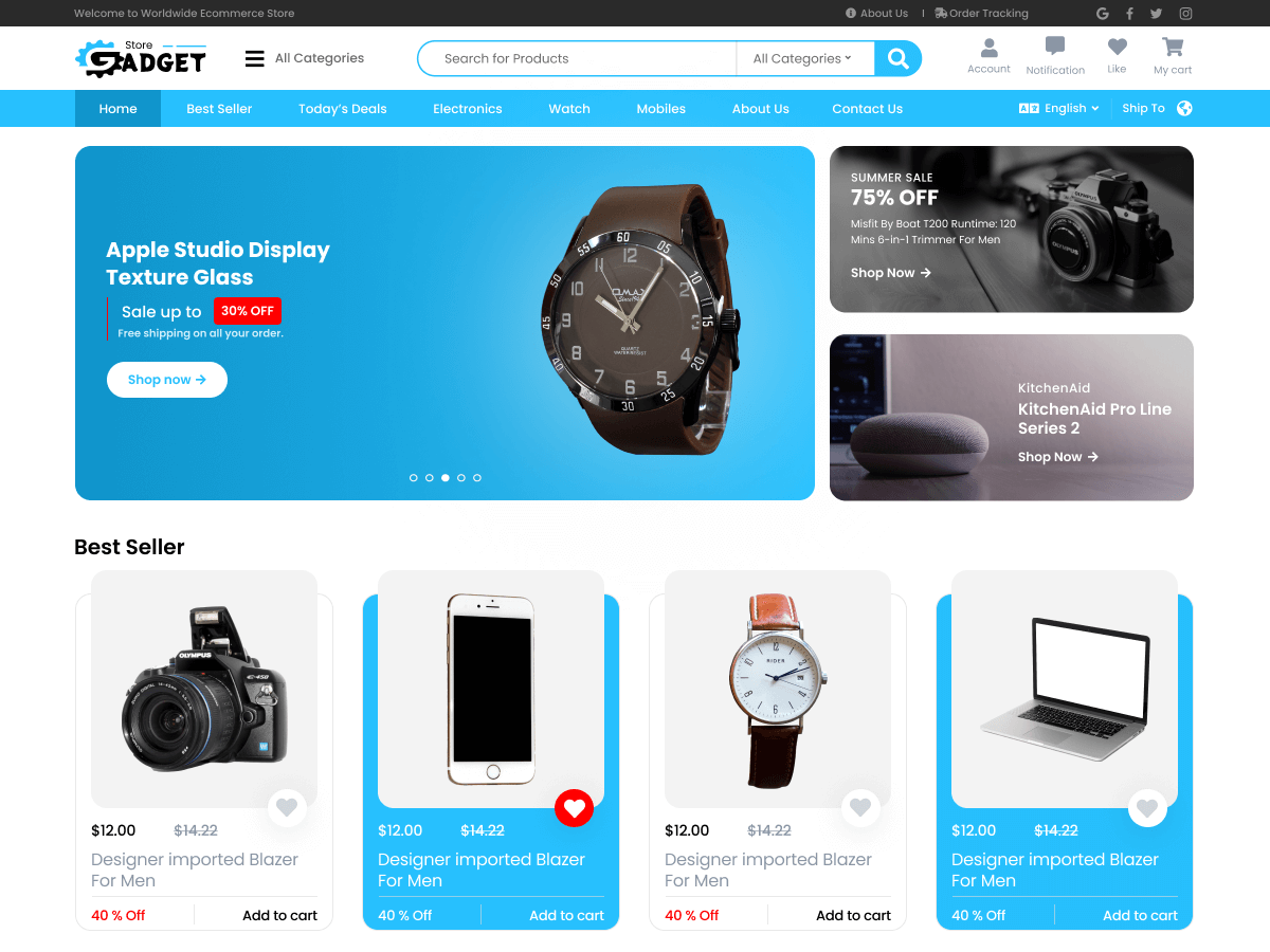 Free Gadget WordPress Theme