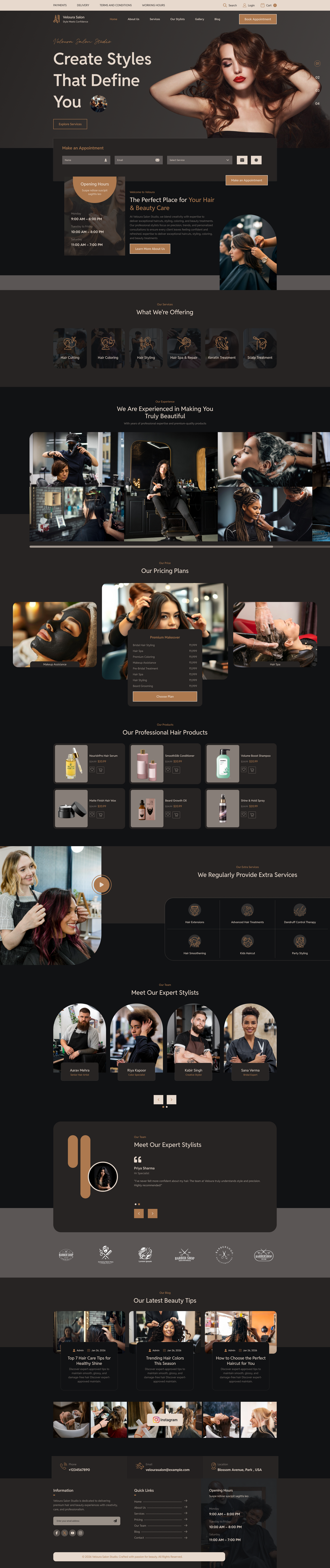 Hair Salon WordPress Theme