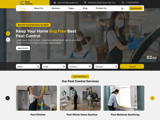 Pest Control WordPress Theme