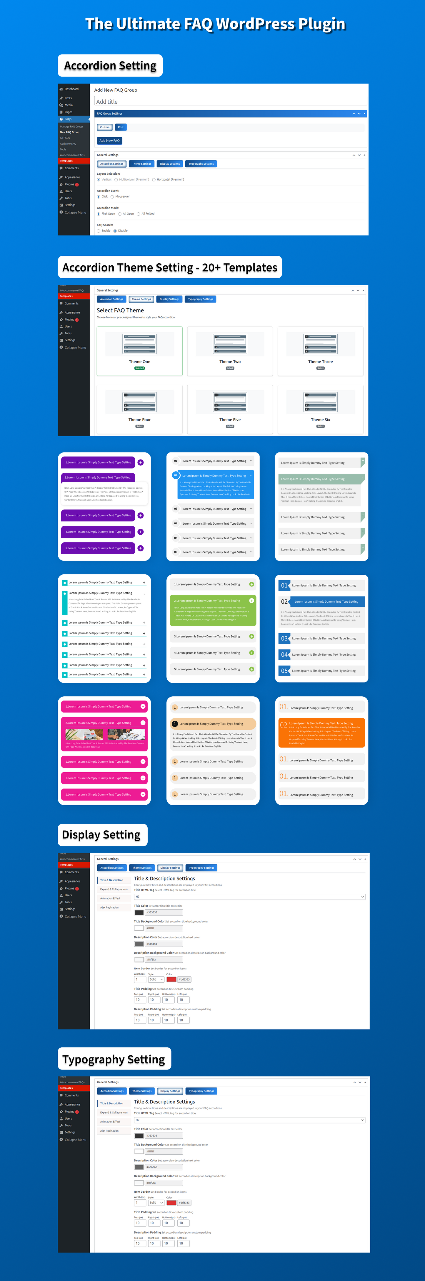 The Ultimate FAQ WordPress Plugin