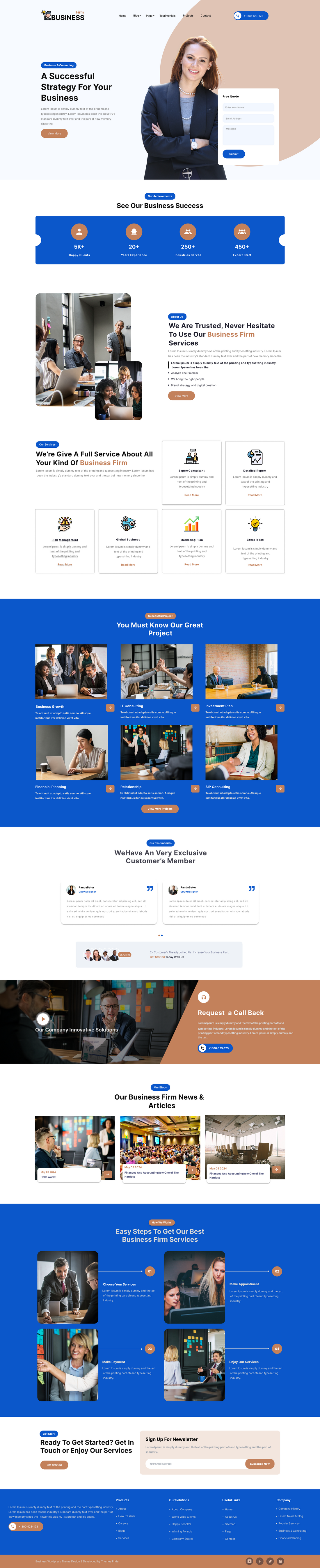 Business Advisor WordPress Theme For Effective Consulting ...