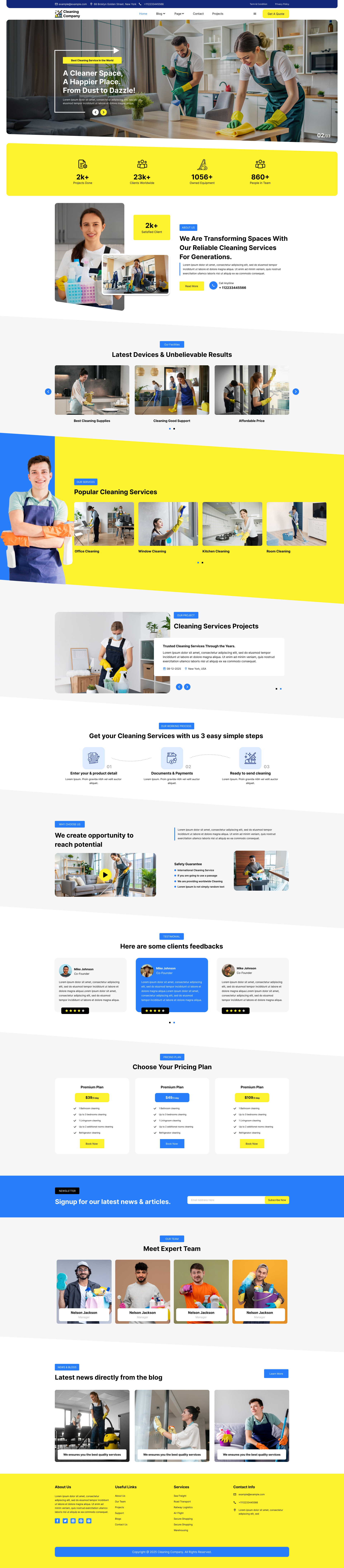Clean Theam Cleaning Service WordPress Theme for Professional Agencies ...
