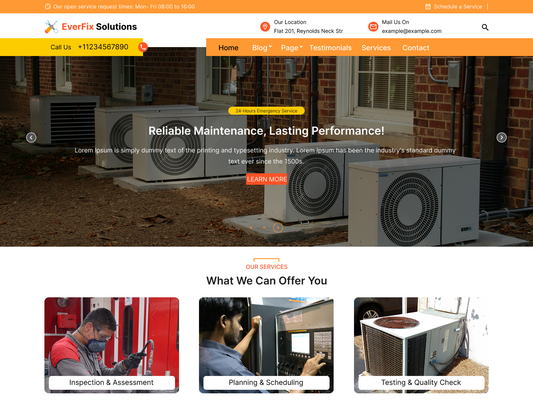 Expert AC Repair Theme