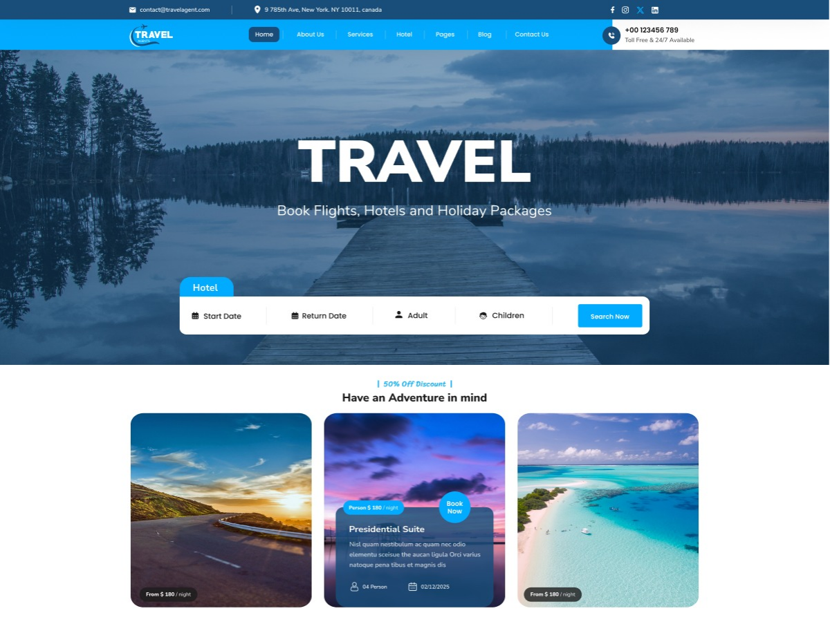 Free Tour Manager WordPress Theme