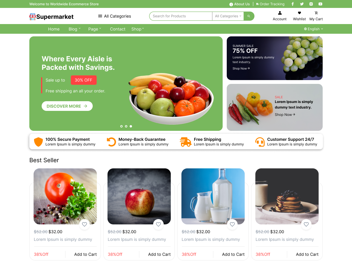 Green Grocer Theme