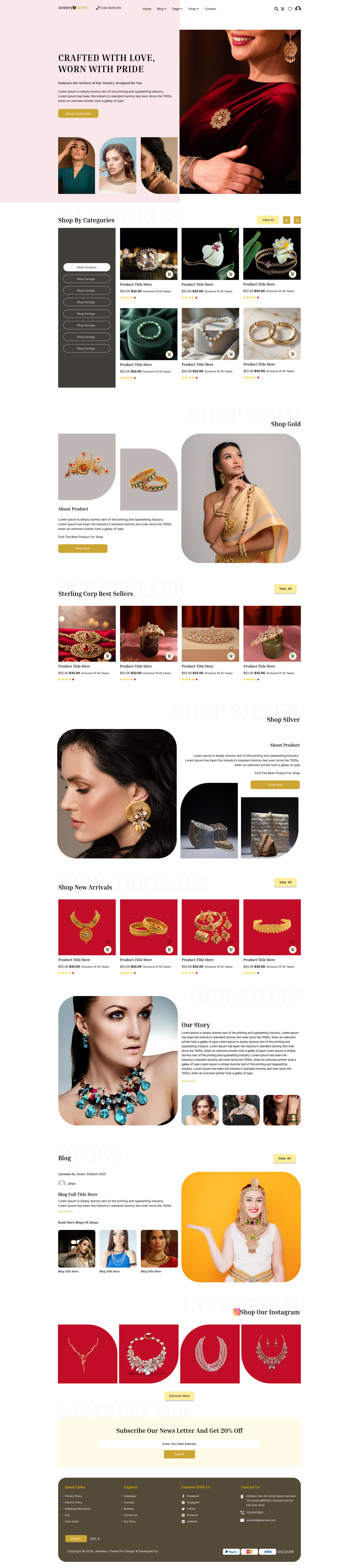 Jewellery Website Template