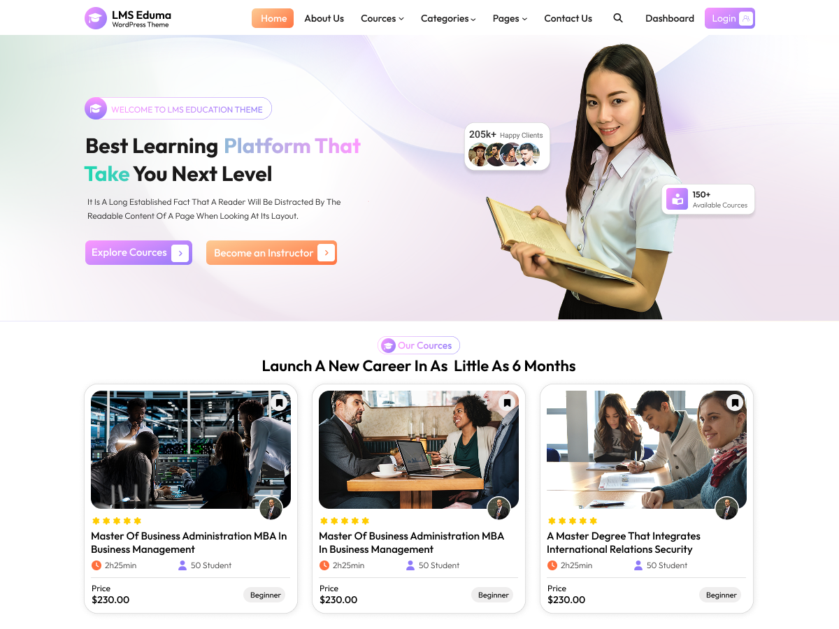 Online Education Academy Theme