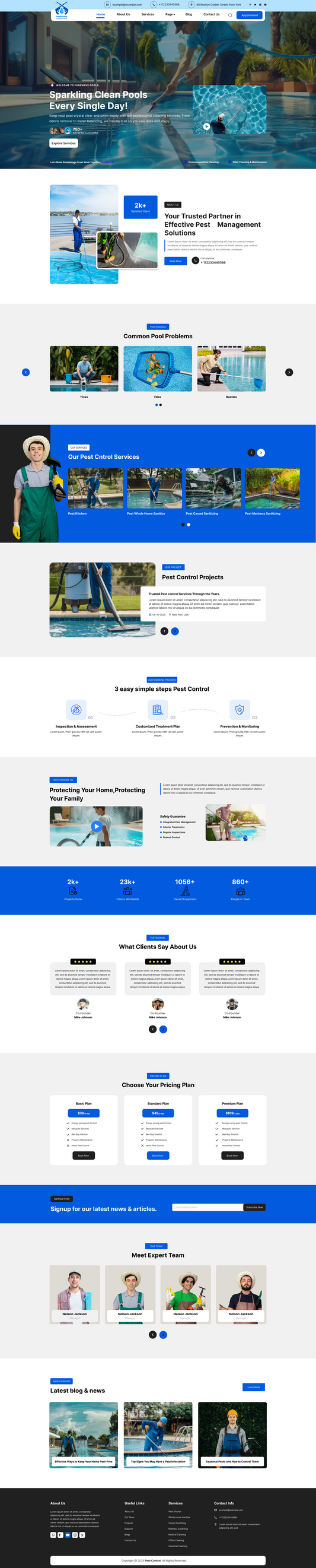 Pool Maintenance WordPress Theme