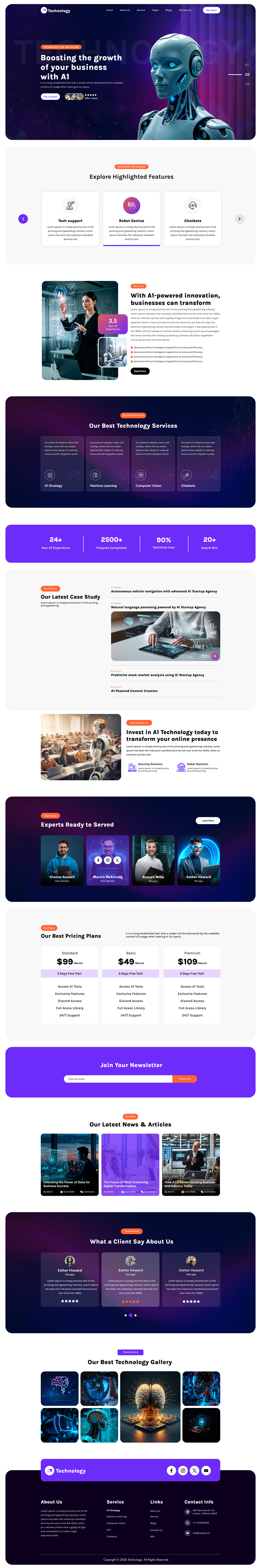 Professional Technology WordPress Theme