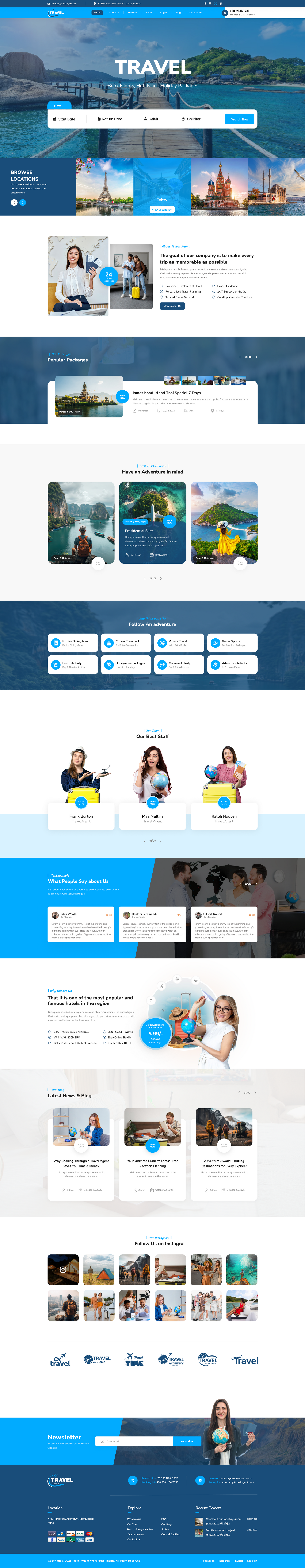 Travel Agent Website Template